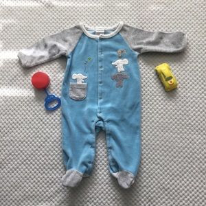 Adorable soft Elephant FOOTSIE NWOT 3/6 month